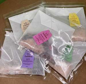 Sachets de thé de <span class=keywords><strong>bain</strong></span> bio S&Soak avec <span class=keywords><strong>sel</strong></span> d'<span class=keywords><strong>Epsom</strong></span> et fleurs séchées - Détente corporelle et soin des pieds, expérience de spa naturelle - Product Image 1