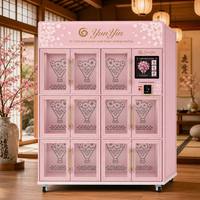 Distributeur automatique de fleurs Yunyin, 11 compartiments, refroidissement par compresseur, Wi-Fi/4G, pour boutiques de cadeaux