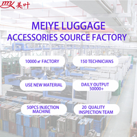 Meiye Haute Qualité LK200 Fixation De Roue À Bagages Butée Bagage Dur PC PP Valise Roulettes Roues De Chariot