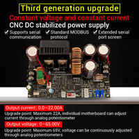 WUZHI 6522C Layar Warna CNC Step-Down DC Regulator Tegangan Dapat Diatur Catu Daya Modul Tegangan dan Arus Konstan 22A/1400W