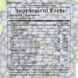 Gomitas de Hierro de Marca Propia para Mujeres con Vitamina B12 y Ácido Pantoténico, Mejoran la Función Cerebral, Suplementos Dietéticos Herbales - Product Image 5