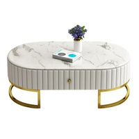 Moderne nordique salon table basse simple en acier inoxydable table basse