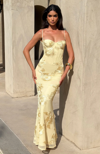 שמלת מקסי אלגנטית עם backless חזה חזה נשים אופנה ללא שרוולים סקסי בגד גוף מועדון מסיבת הים ארוך בתולת ים - Product Image 2