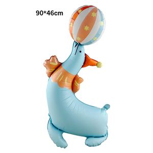 Globos de Aluminio Ecológicos con Diseño de Zebra y Payaso de Circo para Niños, Juguetes Inflables para <span class=keywords><strong>Fiestas</strong></span>, Decoraciones de Halloween - Product Image 5