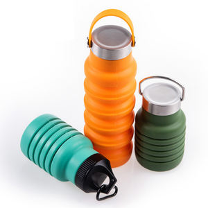Botella de Agua Deportiva de Silicona de 550 ml, Libre de BPA, Gran Capacidad, Portátil para Exteriores, Plegable - Product Image 2
