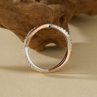 S925 deux lignes bague torsadée 925 bagues en argent en gros lots mixtes en vrac pour les femmes bague croisée