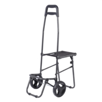 Chariot de courses portable, chariot de courses d'épicerie, chariot de courses pliable, sac de courses pour légumes avec siège