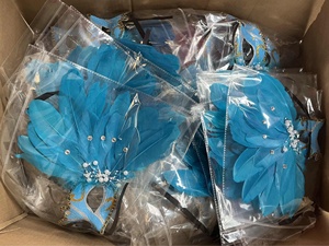 <span class=keywords><strong>Masque</strong></span> de carnaval vénitien <span class=keywords><strong>rose</strong></span> amusant pour cosplay, <span class=keywords><strong>masque</strong></span> de fête à plumes pour Mardi Gras, décoration de Noël et fournitures de fête - Product Image 4