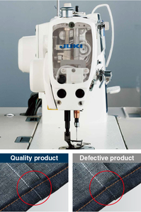 Macchina per cucire a punto piatto automatica a singolo ago con testa semi-secca a trasmissione diretta DDL-9000C-FMS - Product Image 3