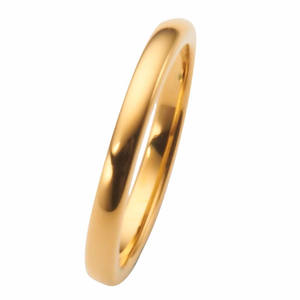 Bague en tungstène en or jaune avec noyau en tungstène vierge pour hommes et femmes - Product Image 5