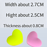 Amortisseur de vibrations pour raquette de padel en forme de cœur, en silicone, accessoires portables