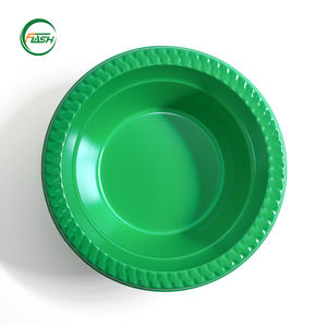 Bols à dessert en plastique PS personnalisés Flash, blancs, avec bord texturé pour une présentation améliorée lors de mariages et d'événements festifs - Product Image 1