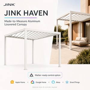 Jink Haven Matter option. อลูมิเนียมบานเกล็ดหลังคาแบบกำหนดเองใบเพอร์โก้55แสงดาวรุ่นที่3 Apple Google <span class=keywords><strong>Alexa</strong></span> smartthings - Product Image 1