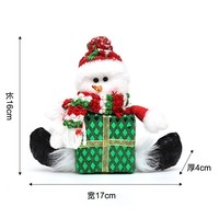 Coffret Cadeau de Noël : Ornements en Peluche Père Noël, Bonhomme de Neige, Renne – Décorations Suspendues pour Arbre – Vente en Gros, Lot Économique