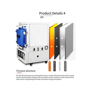 Laboratório elétrico alta temperatura atmosfera câmara forno mufla atmosfera controlada - Product Image 6
