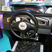 Simulateur de jeu de course 3D, machine d'arcade à monnayeur pour 2 joueurs, idéal pour les parcs d'attractions