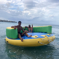 8 Personen Wassersport Spielzeug Crazy UFO Sofa Aufblasbares Aqua Speed Flying Boat Ski Tube Aufblasbares Schlepp boot