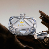 Flacon de parfum en verre slub vide, type à pression, vaporisateur, échantillon cosmétique, 30 ml, diffuseur de luxe, emballage personnalisé avancé