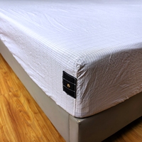 Drap de lit de mise à la terre personnalisé en coton biologique avec 5% de fibres d'argent et fil de mise à la terre, service OEM ODM