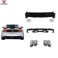 Kondisi Baru untuk Mustang GT500 2018-2023 Full Wide Body Kit dengan Klip Bumper Depan/Belakang Grille Bolt-On