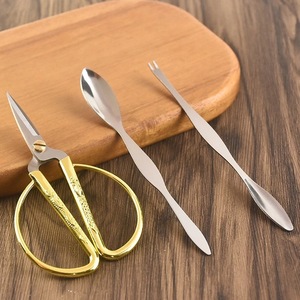 Juego de herramientas para comer cangrejo de ocho piezas, de acero inoxidable, sostenible, Apto para lavavajillas y horno seguro, tijeras de garra de cangrejo, tenedor, pelador de conchas peladas - Product Image 4