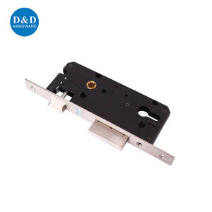 מנעול דלת שחור חסכוני פליז סגסוגת אבץ מנעול ברגים לדלת מתכת עץ - Product Image 2