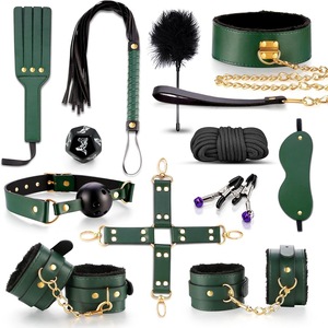 New Arrival 12-Piece <b>Sliding</b> Leather Women Bondage Restraint Set Couples Alternative Flirting Sex Props Sex Toys SM Pleasure - Product Image 1