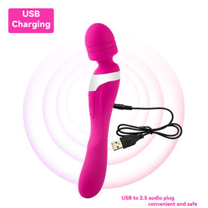 เครื่องสั่นสำหรับผู้หญิง แบบสองหัว กระตุ้นความรู้สึกทางเพศ ช่วยในการนวดและสำเร็จความใคร่ ของเล่นผู้ใหญ่ ให้ความรู้สึกแรงสั่นสะเทือนสูง - Product Image 3