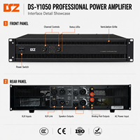 Amplificateur de puissance professionnel OEM 2 canaux 2*1050W 10V en pont, amplificateur audio 2U pour montage en rack pour la performance