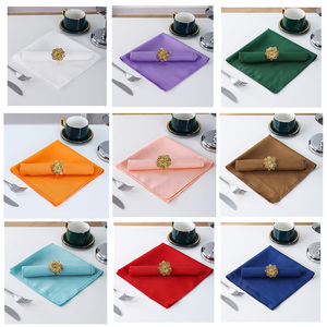 Bộ sưu tập khách sạn rắn màu Khăn ăn Handmade in vải khăn trải bàn Khăn ăn trong nhiều màu sắc phong cách hiện đại cho bữa ăn tối - Product Image 5