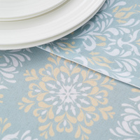 Nappe de mariage crocheté à la main, vente en gros, de luxe, personnalisé, blanc, bleu, nappe bohème