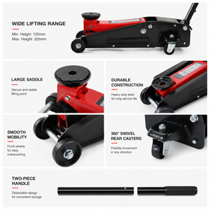 Cric <span class=keywords><strong>de</strong></span> sol hydraulique 2 tonnes / <span class=keywords><strong>Chariot</strong></span> <span class=keywords><strong>de</strong></span> service hydraulique, Cric <span class=keywords><strong>de</strong></span> sol à profil bas, Crics <span class=keywords><strong>de</strong></span> sol <span class=keywords><strong>de</strong></span> <span class=keywords><strong>course</strong></span> robustes en acier, Crics <span class=keywords><strong>de</strong></span> voiture à <span class=keywords><strong>chariot</strong></span> <span class=keywords><strong>3</strong></span> tonnes - Product Image 5