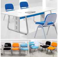GUANGWEI Chaise moderne en tissu plastique pour la formation des étudiants Prix de gros Empilable pour le personnel de l'école Bureau Réunion Banquet Église