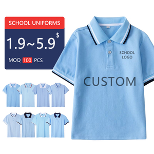 ポロシャツ新着カスタム半袖OEM ODMスクールユニフォーム - Product Image 1