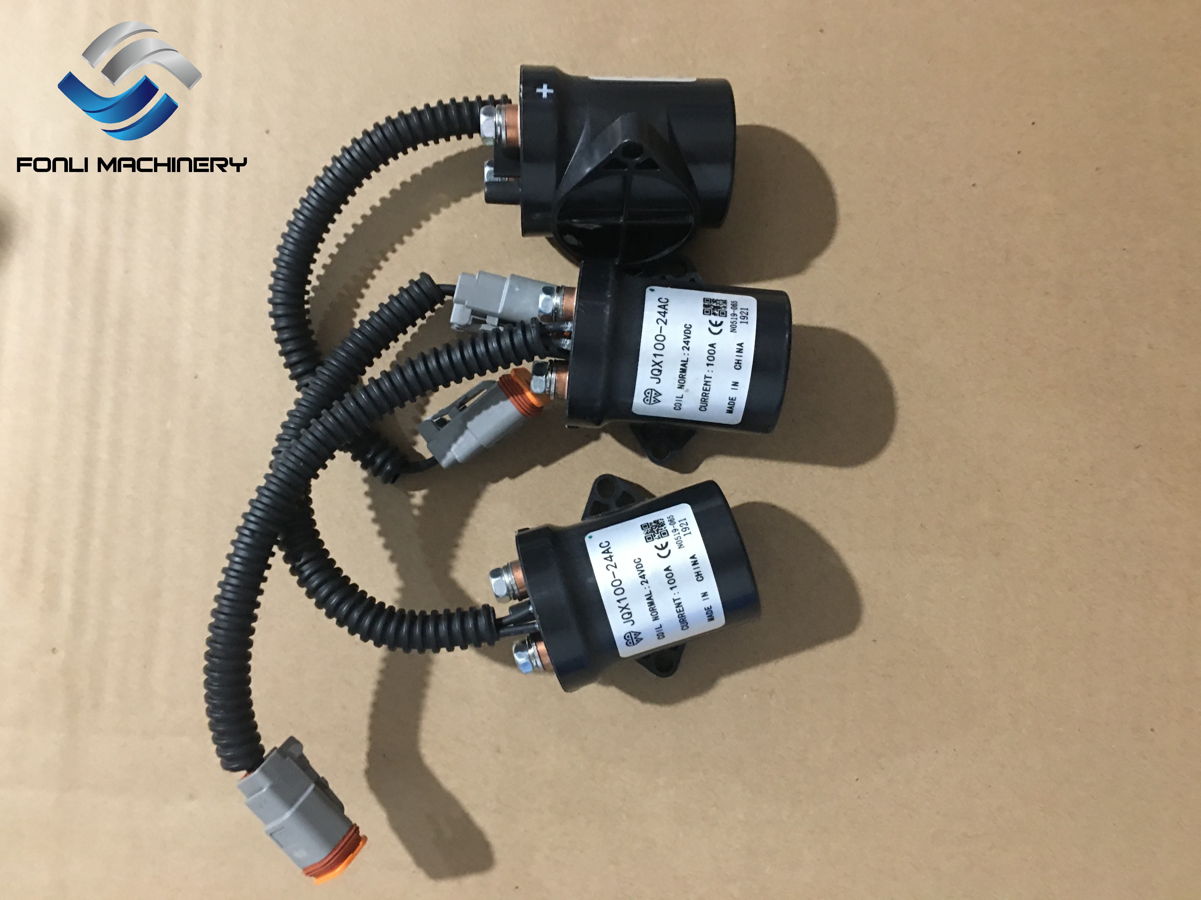 JQX100-24AC 24VDC 450V 100A IP69 Connector for Komatsu & Shantui