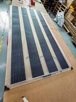 Panneau solaire flexible bifacial transparent ETFE mono-hétéro-junction 280W 285W 24V pour serre agricole Sunfield 200W 300W