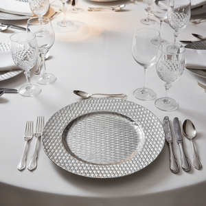 Platos de Presentación de Plástico PP Duradero de 13 Pulgadas de Alta Calidad, Color Dorado, con Diseño Personalizado, Reutilizables para Bodas, Cumpleaños, Cenas y <span class=keywords><strong>Playa</strong></span> - Product Image 2