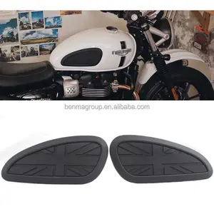 Universal motorcycle black retro cafe rubber tank sticker tank pad for motorcycle