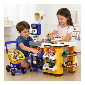 Juguete de Supermercado, Caja Registradora, Escáner, Canasta de Compras, Juguetes Educativos para Niños - Product Image 3