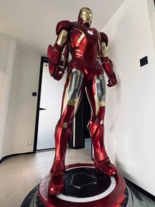 Statua di Iron Man Mark VII (MK7) degli <span class=keywords><strong>Avengers</strong></span> a Grandezza Naturale <span class=keywords><strong>1</strong></span>:<span class=keywords><strong>1</strong></span> con Luce LED, in Fibra di Vetro Verniciata, Forma di Gufo, Oggetto da Collezione - Product Image 4