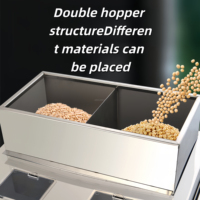 Machine d'emballage pneumatique multifonctionnelle à double tête pour aliments soufflés, frites, chips de pommes de terre, chips de bananes, granulés 3000g