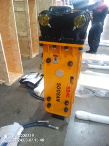 Martillo hidráulico de nueva condición tipo TOP SB 40 para excavadoras de 4-7 toneladas para cargadora Bobcat con motor y núcleo de cincel - Product Image 3