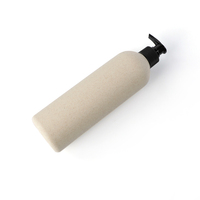 Récipient cosmétique biodégradable 100ml 250ml 300ml 400ml 500ml paille de blé bouteille en plastique avec pompe distributrice de Lotion