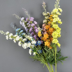 Fournisseur de fleurs artificielles fleurs de <span class=keywords><strong>delphinium</strong></span> à tige unique objets de décoration de mariage fleur en plastique - Product Image 1