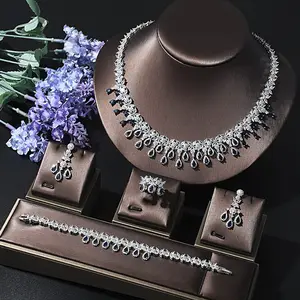 2023 Charms Wedding BRIDAL Jewelry Sets Making Jewelry Sets For Women Statement Necklace Earrings Accessories