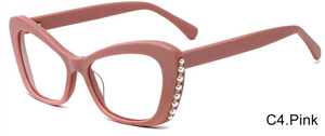 Occhiali da Lettura <span class=keywords><strong>di</strong></span> Lusso con Decorazione in Perle, Montatura Completa in Acetato, Nero Solido, Occhiali alla Moda Pronti per la Vendita all'Ingrosso - Product Image 6