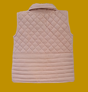 Veste Shyla de qualité supérieure en tissu de bambou veste sans manches avec deux poches couleur rose pour bébé fille veste depuis 3 ans - Product Image 5