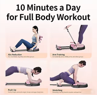 Nouvel appareil de fitness multifonctionnel compact et pliable pour abdominaux avec bandes de résistance