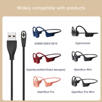 Kabel Pengisian Daya Magnetik USB PVC Kustom 3.3FT 1M untuk Earphone Aftershokz Aeropex AS800 Openrun