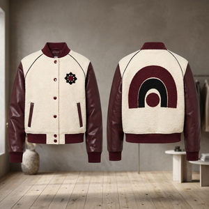 Blouson Bomber de Baseball Personnalisé avec Nom et Numéro du Joueur, Grande Taille pour Hommes, Uniforme d'Équipe Athlétique à Boutons Pression, Fournisseur en Gros - Product Image 2
